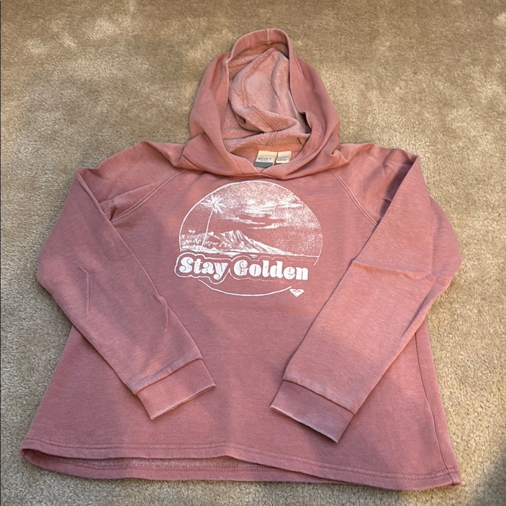 Roxy Pink Hoodie - Stay Golden Design